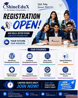 Best Training Institute in Chennai ShineEduX