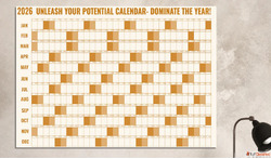 Huge Wall Calendar for Better Time Management Yearly Plannin...