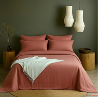 Shop Autumn Ember Cotton Bedsheets with Pillowcases on Zenal...