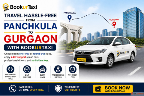 Panchkula to Gurgaon Taxi - Easy Online Cab Booking At Bookurtaxi