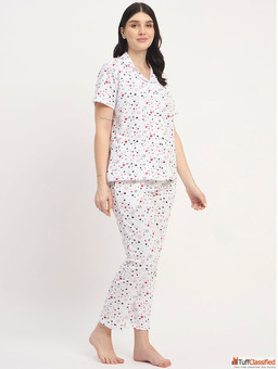 Stylish Comfortable Women Night Suit Set - Soft Cotton Sleepwear for Ladies Trendy Nightwear Collect