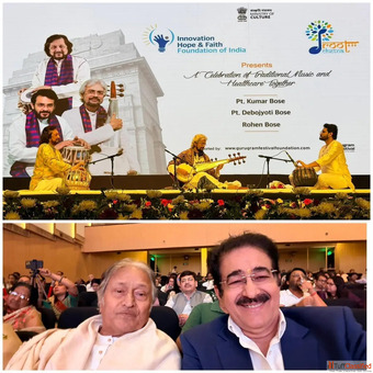 Sandeep Marwah Inaugurates Grand Indian Classical Music Evening at Kamani Auditorium