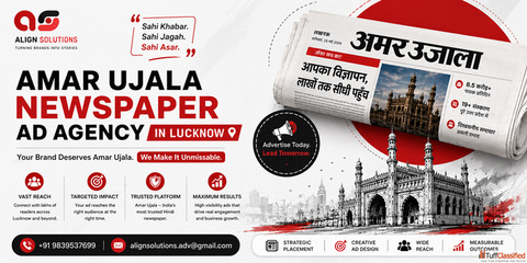 Book Your Amar Ujala Ad in Lucknow - Quick Easy