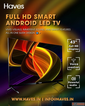Upgrade your home entertainment with a stunning Haves Full HD Smart Android LED TV