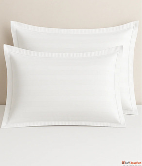 Buy Zenalyaa 550 Thread Count Pure Cotton Pillowcase - Pure Snow