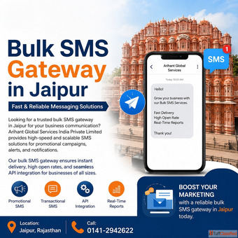 Bulk SMS Gateway in Jaipur Fast Reliable Messaging Solutions