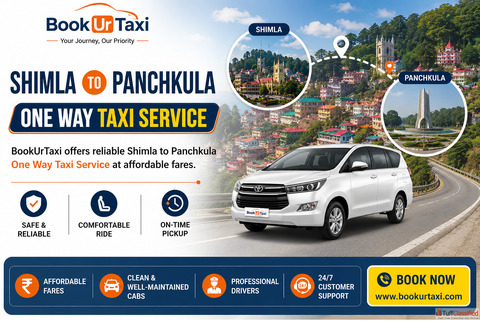 Shimla to Panchkula One Way Taxi Service BookUrTaxi