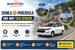 Shimla to Panchkula One Way Taxi Service BookUrTaxi