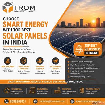 Choose Smart Energy with Top Best Solar Panels In India