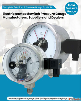 Electric contact switch Pressure Gauge Manufacturers Suppliers and Dealers India Pressure Gauge