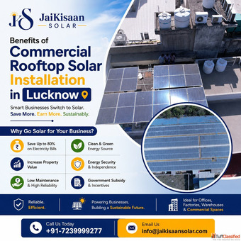 Benefits of Commercial Rooftop Solar Installation in Lucknow