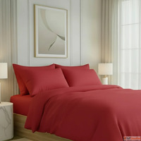 Buy Zenalyaa Nirvana Collection Bedsheet In Cherry Red Onlin...