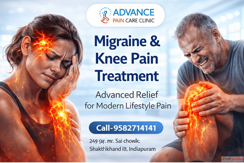 Migraine Treatment Knee Pain Treatment Advanced Relief for Head and Joint Pain