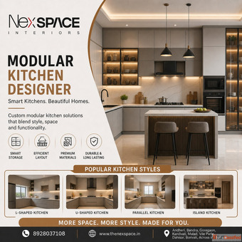 Modular Kitchen Designer in Borivali West - Nexspace Interior