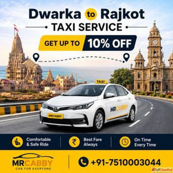 Dwarka to Rajkot taxi Service