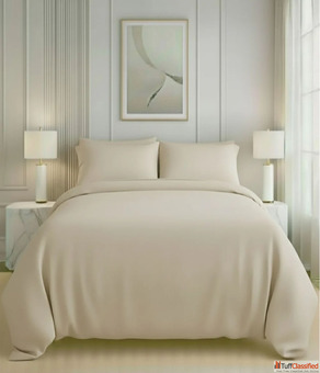 Buy Zenalyaa Nirvana Bedsheet In Light Beige Online
