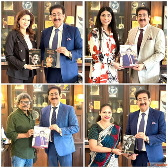Sandeep Marwah Presents His Books to Distinguished Guests at Marwah Studios