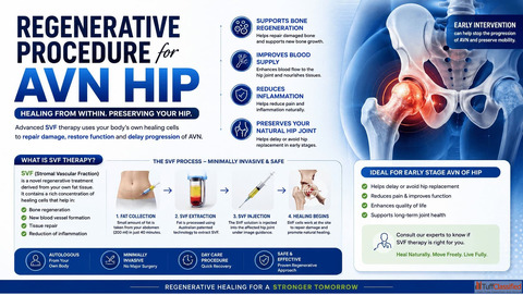 Regenerative Procedure for AVN Hip Treatment - SVF Therapy