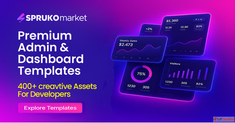 Premium Admin Templates SaaS Dashboards UI Kits Marketplace SprukoMarket