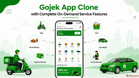 Gojek App Clone with Complete On-Demand Service Features