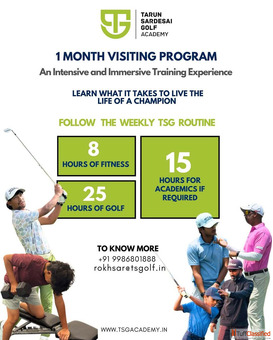 Integrated Golf Academics Program in India TSG Academy