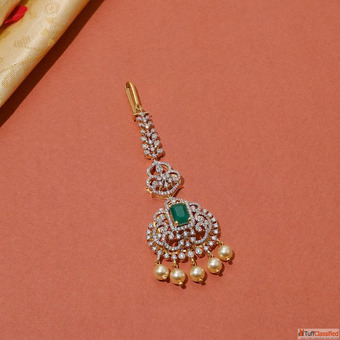 Elegant Silver Tikka Collection Online Padmam