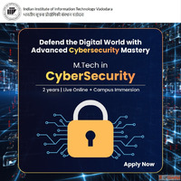 Become a CyberSecurity Expert - M.Tech from IIIT Vadodara