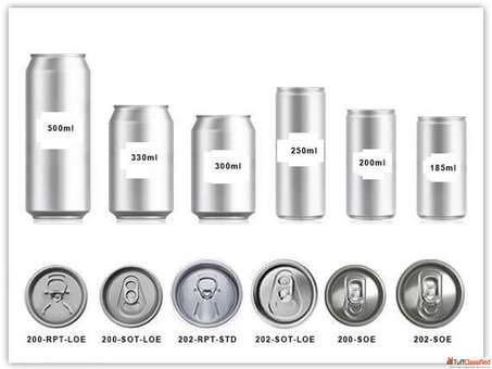 Modern Aluminum Beverage Packaging for Commercial Use