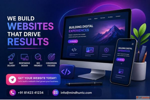 Custom Web Design and E-commerce Solutions by MindHuntz Digital