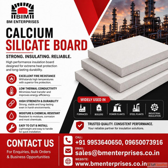 Best quality calcium silicate boards manufacturer in India