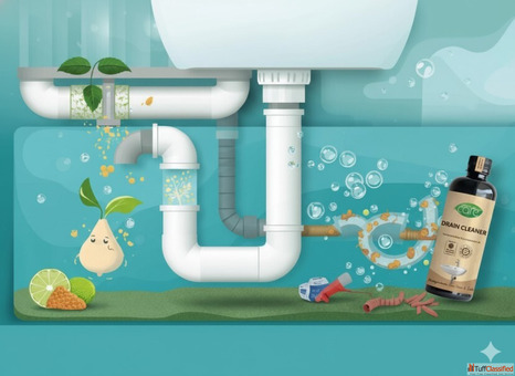 Bio Enzyme Drain Cleaner- Powerful Organic Clog Odor Remover