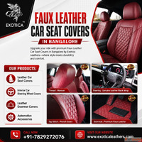 Faux Leather Car Seat Covers In Bangalore