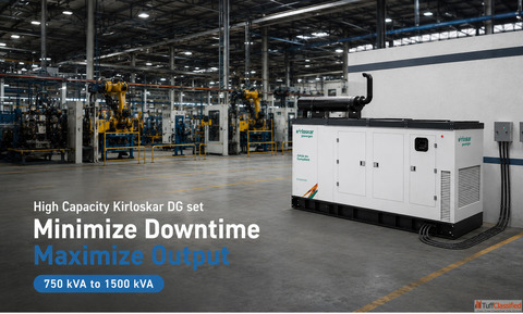 Authorized Industrial Kirloskar DG Set 750 kVA to 1500 kVA