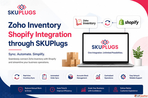 How Can Zoho Inventory Sync Seamlessly with Shopify Using SKUPlugs