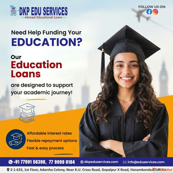 Study Abroad Education Loan in Hanamkonda Education Loan for Study Abroad in Hanamkonda Dkp Edu Serv