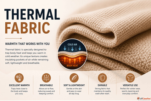 Thermal Fabric for Winter Garments - Bulk Supply Available