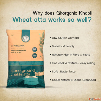 Pure Khapli Wheat for Healthy Nutritious Daily Meals - GirOrganic