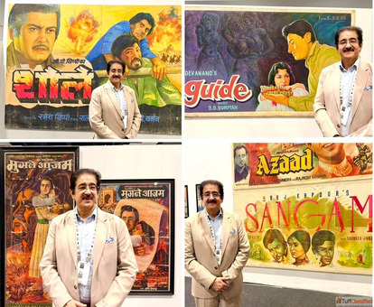 Sandeep Marwah Visits Poster Exhibition at International Film Festival of Delhi