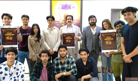 AAFT School of Drama Acting Celebrates World Theatre Day with Enthusiasm at Marwah Studios