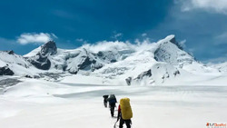 Black peak base camp