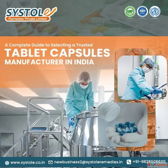 Tablet Capsules Manufacturer in India - Systole Remedies