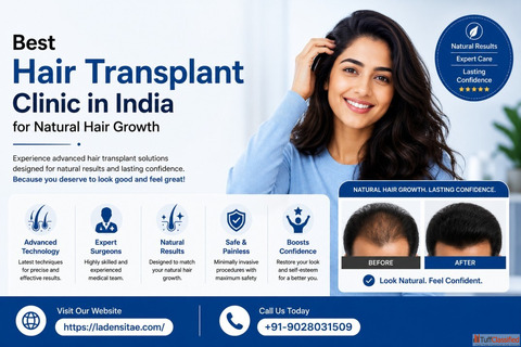 Best Hair Transplant Clinic in India for Natural Hair