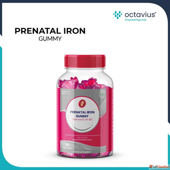 Prenatal Iron Gummies for Pregnancy Health Octavius Pharma