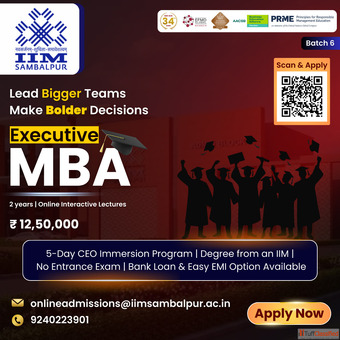 Executive MBA from IIM - No Exam. No Pause. Just Growth.