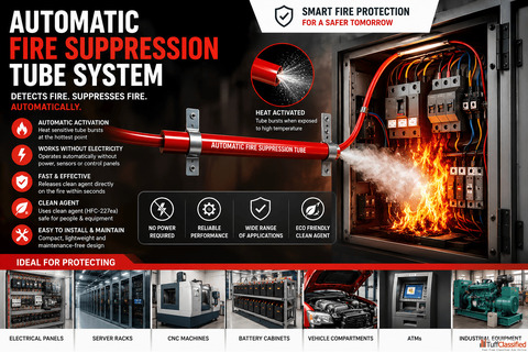 Automatic Fire Suppression Tube System Manufacturer in India Advanced Fire Safety Solutions