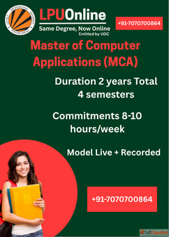 Master Advanced Computing Master of Computer Applications