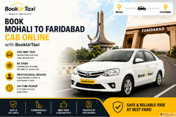 Cab From Mohali to Faridabad Only 3500 At BookUrtaxi