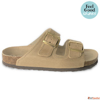 WALKER Beige Cork Orthopedic Sandals for Women Arch Support ...