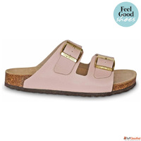 WALKER Light Pink Women's Orthotic Sandals Cork Arch Su...