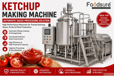Ketchup Making Machine Manufacturer for Automatic Sauce Processing